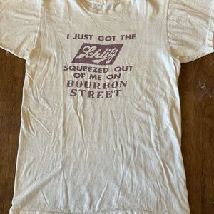 70s Screen Stars I Got The Schlitz Squeezed, Bourbon Street Single StitchT-Shirt